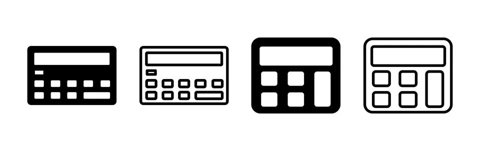 Calculator icon vector. math icon. finances sign 스톡 일러스트