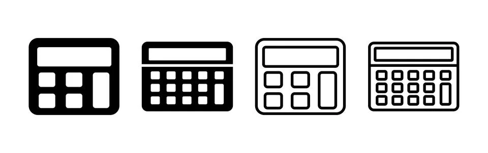 Calculator icon vector. math icon. finances sign Stock Illustration
