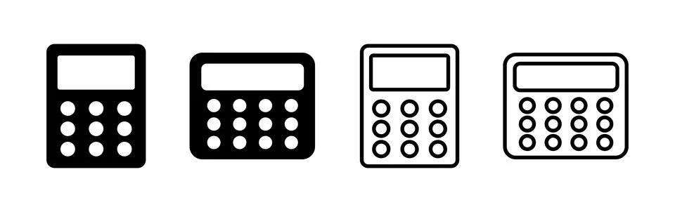 Calculator icon vector. math icon. finances sign Stock Illustration