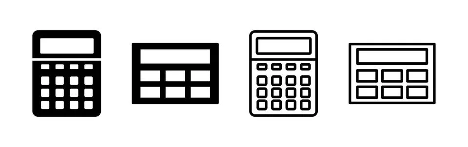 Calculator icon vector. math icon. finances sign 스톡 일러스트