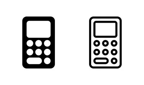 Calculator icon vector. math icon. finances sign Иллюстрация