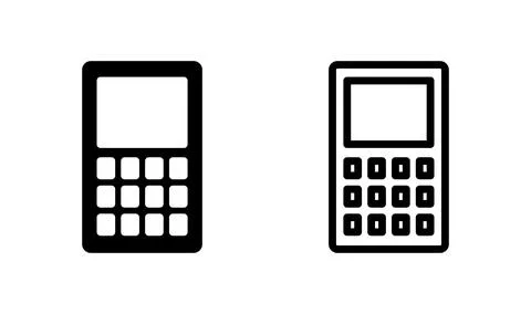 Calculator icon vector. math icon. finances sign Stock Illustration
