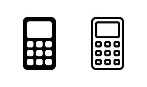 Calculator icon vector. math icon. finances sign Stock Illustration