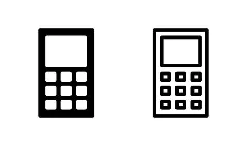 Calculator icon vector. math icon. finances sign Ilustración de archivo