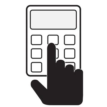 Calculator icon on white background. flat style. calculator flat sign. Stock Illustration