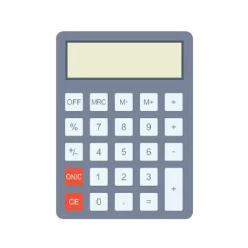 Calculator icon on a white background Stock Illustration
