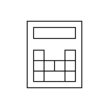 CALCULATOR Illustrazione stock