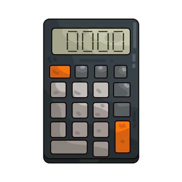 Calculator illustration Illustrazione stock