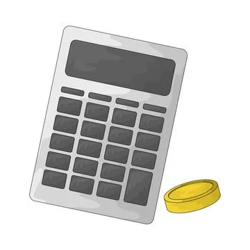 Calculator illustration Illustrazione stock