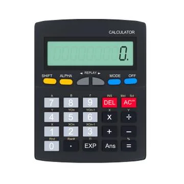 Calculator isolated Stock-Illustration