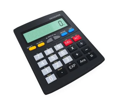Calculator Isolated Stock Illustration
