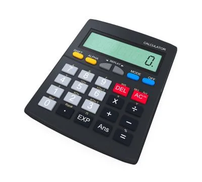 Calculator Isolated Stock Illustration