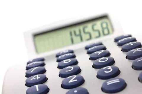 Calculator isolated Stock Photos