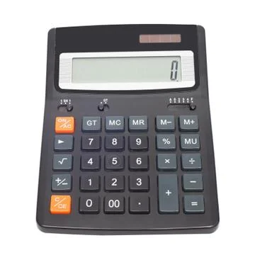 Calculator isolated on white background Stock Photos