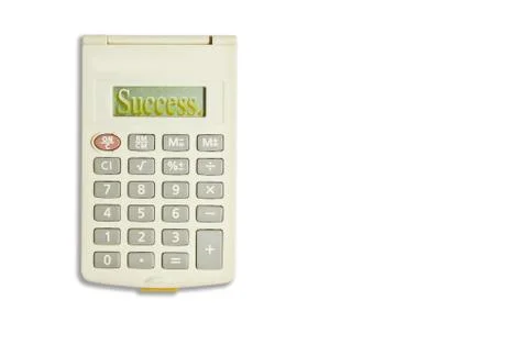 Calculator isolated on white background. Stock Photos