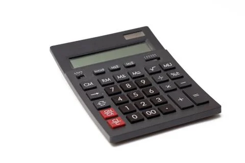 Calculator isolated on white background Stock Photos