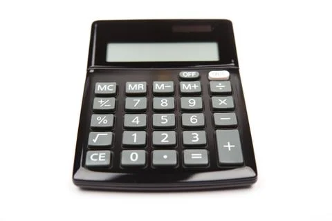 Calculator isolated on white background Stock Photos