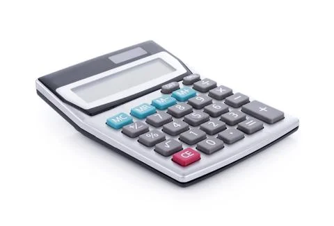 Calculator isolated on white background Stock-Fotos