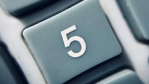 Calculator key number Foto stock