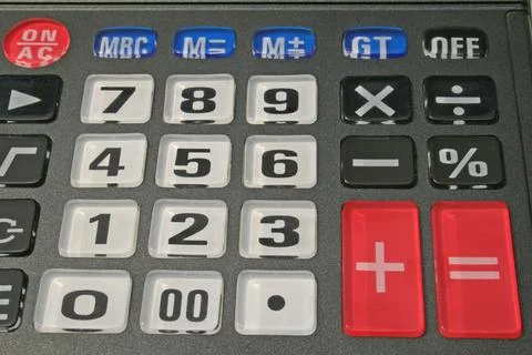 Calculator keyboard Stock Photos