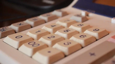 Calculator Keypad Stock Footage 35225844
