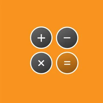 Calculator logo vector Stock Illustration