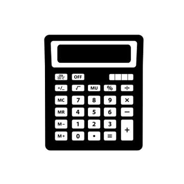 Calculator logo in vector.Calculator icon. Illustrazione stock