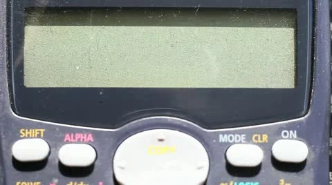 Calculator macro Stock Footage 11461771