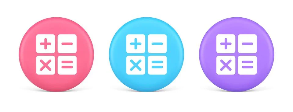 Calculator math counting button accounting balance checking mathematics finan イラスト素材