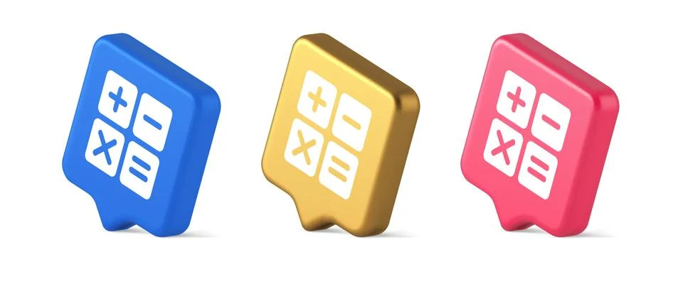 Calculator math counting button accounting balance mathematics financial ke.. Illustrazione stock