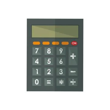 Calculator math device Illustrazione stock