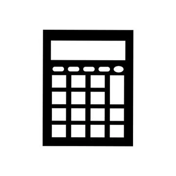 Calculator math device Illustrazione stock