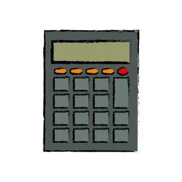 Calculator math device イラスト素材