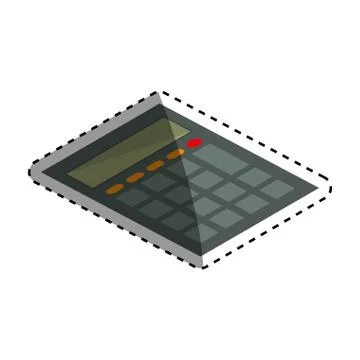 Calculator math device 스톡 일러스트