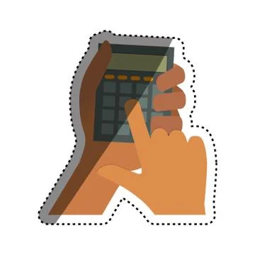 Calculator math device 스톡 일러스트