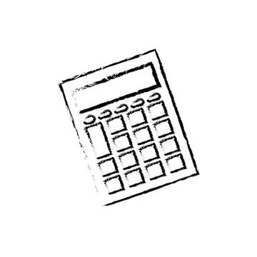 Calculator math device Stock Illustration