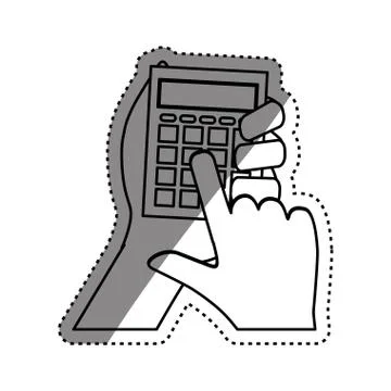 Calculator math device Stockillustratie