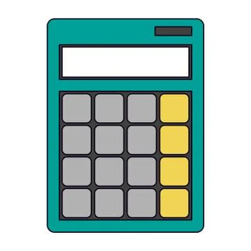 Calculator math device 스톡 일러스트