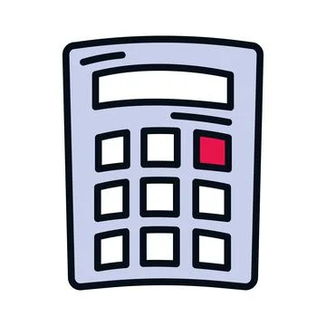 Calculator math device Stock Illustration