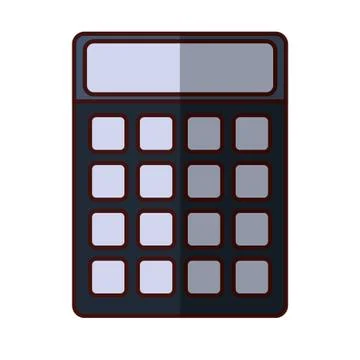 Calculator math gadget Illustrazione stock