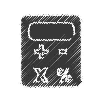 Calculator math gadget Illustrazione stock