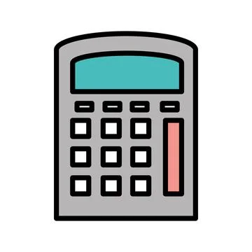 Calculator math icon イラスト素材