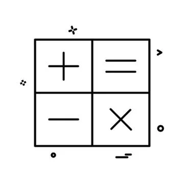 Calculator math icon vector design Stock Illustration