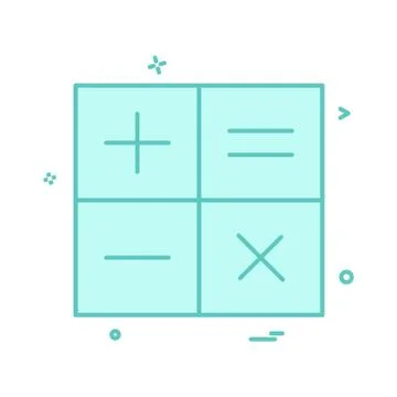 Calculator math icon vector design 스톡 일러스트