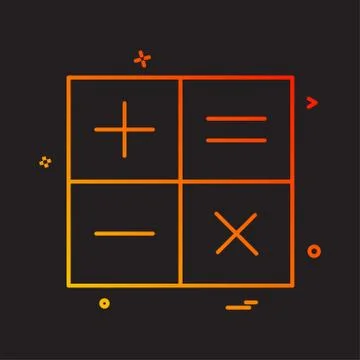 Calculator math icon vector design Stock Illustration