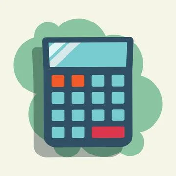 Calculator math icon vector illustration Stock Illustration