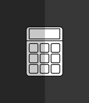 Calculator maths finance Stock Illustration