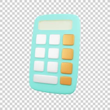 Calculator minimal 3d Stock Illustration