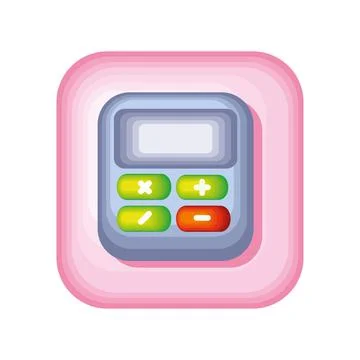 Calculator mobile app 스톡 일러스트