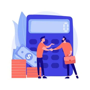 Calculator with number vector concept metaphor Stock Illustration